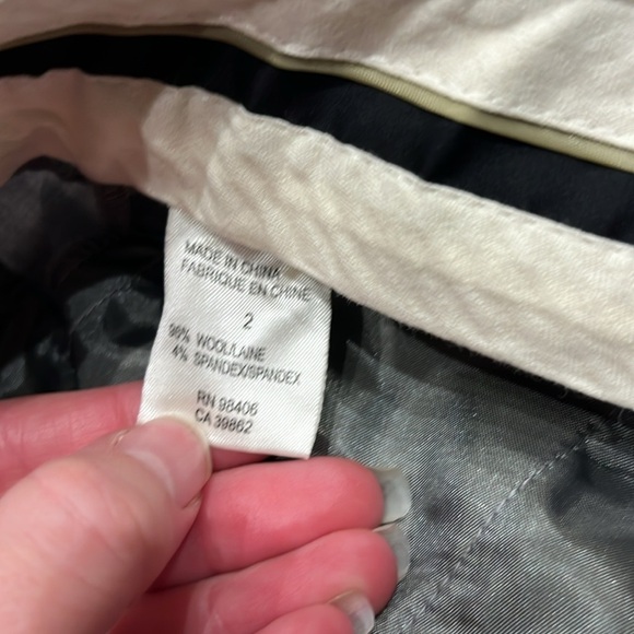 Theory Solada Gray Wool Flare Trouser Dress Pants Sz 2 Business Casual Career - Picture 3 of 7